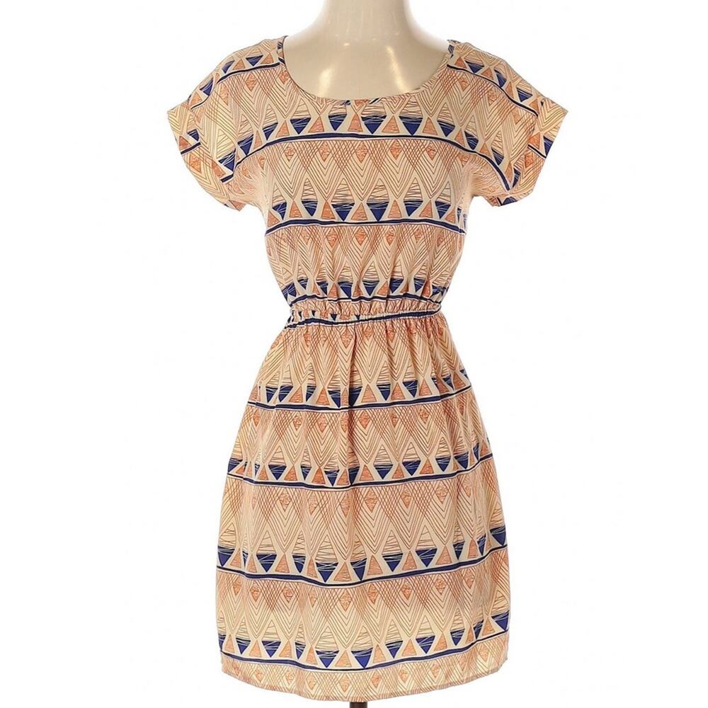 Nordstrom Soprano Geometric Diamond Tribal Boho Hippy Dress